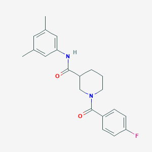 N-(3,5-dimethylphenyl)-1-(4-fluorobenzoyl)-3-piperidinecarboxamide