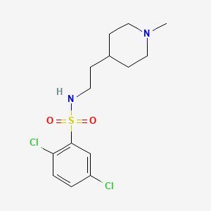 2,5-dichloro-N-[2-(1-methyl-4-piperidinyl)ethyl]benzenesulfonamide