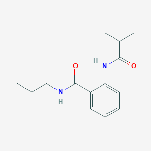 molecular formula C15H22N2O2 B4523316 N-isobutyl-2-(isobutyrylamino)benzamide 