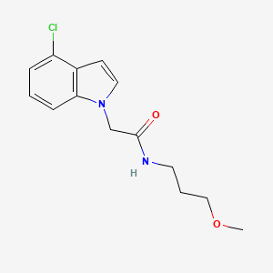 2-(4-chloro-1H-indol-1-yl)-N-(3-methoxypropyl)acetamide