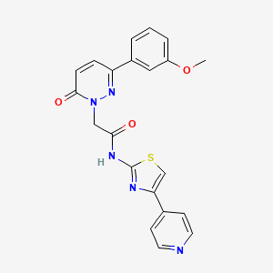 2-[3-(3-methoxyphenyl)-6-oxopyridazin-1(6H)-yl]-N-[(2Z)-4-(pyridin-4-yl)-1,3-thiazol-2(3H)-ylidene]acetamide