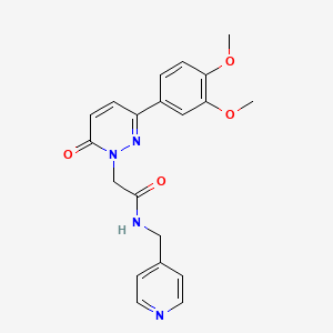 2-(3-(3,4-dimethoxyphenyl)-6-oxopyridazin-1(6H)-yl)-N-(pyridin-4-ylmethyl)acetamide