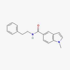 1-methyl-N-(2-phenylethyl)-1H-indole-5-carboxamide