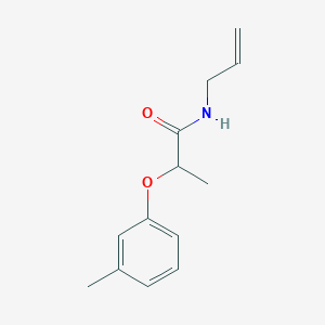 molecular formula C13H17NO2 B4523402 2-(3-methylphenoxy)-N-(prop-2-en-1-yl)propanamide 