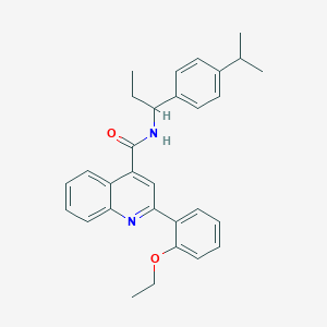 2-(2-ethoxyphenyl)-N-[1-(4-isopropylphenyl)propyl]-4-quinolinecarboxamide