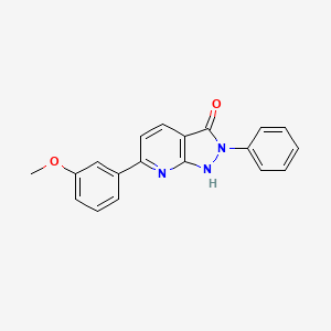 molecular formula C19H15N3O2 B4523453 6-(3-methoxyphenyl)-2-phenyl-1,2-dihydro-3H-pyrazolo[3,4-b]pyridin-3-one 