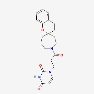 1-[3-oxo-3-(1H-spiro[azepane-4,2'-chromen]-1-yl)propyl]pyrimidine-2,4(1H,3H)-dione