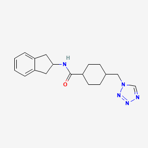 N-(2,3-DIHYDRO-1H-INDEN-2-YL)-4-[(1H-1,2,3,4-TETRAZOL-1-YL)METHYL]CYCLOHEXANE-1-CARBOXAMIDE