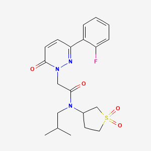 N-(1,1-dioxidotetrahydrothiophen-3-yl)-2-[3-(2-fluorophenyl)-6-oxopyridazin-1(6H)-yl]-N-(2-methylpropyl)acetamide