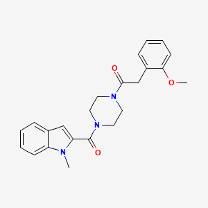 2-(2-methoxyphenyl)-1-{4-[(1-methyl-1H-indol-2-yl)carbonyl]piperazin-1-yl}ethanone