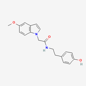 N-[2-(4-hydroxyphenyl)ethyl]-2-(5-methoxy-1H-indol-1-yl)acetamide