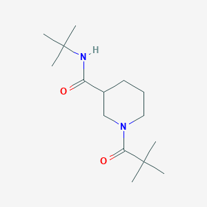 N-(tert-butyl)-1-(2,2-dimethylpropanoyl)-3-piperidinecarboxamide