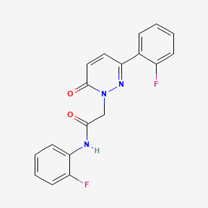 N-(2-fluorophenyl)-2-[3-(2-fluorophenyl)-6-oxopyridazin-1(6H)-yl]acetamide