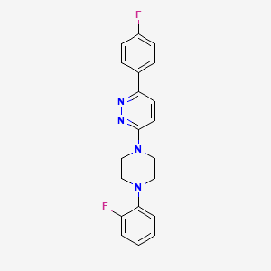 3-(4-Fluorophenyl)-6-[4-(2-fluorophenyl)piperazin-1-yl]pyridazine