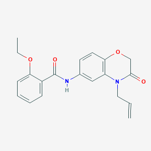 2-ethoxy-N-[3-oxo-4-(prop-2-en-1-yl)-3,4-dihydro-2H-1,4-benzoxazin-6-yl]benzamide