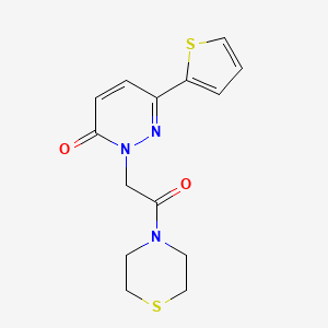 2-[2-oxo-2-(thiomorpholin-4-yl)ethyl]-6-(thiophen-2-yl)pyridazin-3(2H)-one