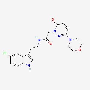 N-[2-(5-chloro-1H-indol-3-yl)ethyl]-2-[3-(morpholin-4-yl)-6-oxopyridazin-1(6H)-yl]acetamide