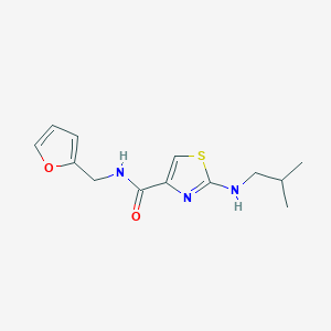 N-(2-furylmethyl)-2-(isobutylamino)-1,3-thiazole-4-carboxamide