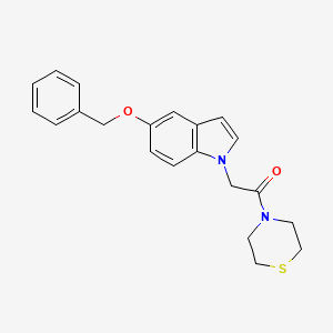 5-(benzyloxy)-1-[2-oxo-2-(4-thiomorpholinyl)ethyl]-1H-indole