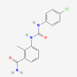 3-({[(4-chlorophenyl)amino]carbonyl}amino)-2-methylbenzamide