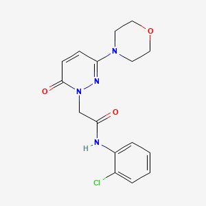 molecular formula C16H17ClN4O3 B4523619 N-(2-chlorophenyl)-2-[3-(morpholin-4-yl)-6-oxopyridazin-1(6H)-yl]acetamide 