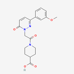 1-{[3-(3-methoxyphenyl)-6-oxopyridazin-1(6H)-yl]acetyl}piperidine-4-carboxylic acid