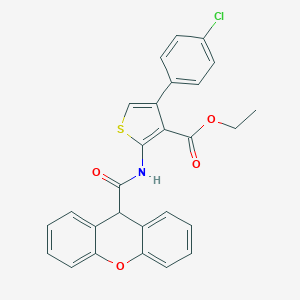 ethyl 4-(4-chlorophenyl)-2-[(9H-xanthen-9-ylcarbonyl)amino]thiophene-3-carboxylate