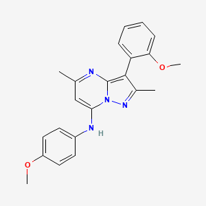 3-(2-methoxyphenyl)-N-(4-methoxyphenyl)-2,5-dimethylpyrazolo[1,5-a]pyrimidin-7-amine