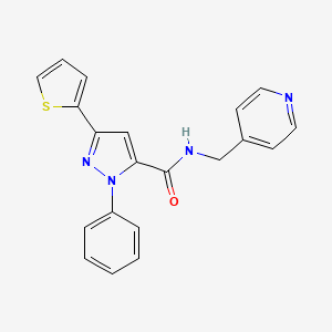 1-phenyl-N~5~-(4-pyridylmethyl)-3-(2-thienyl)-1H-pyrazole-5-carboxamide