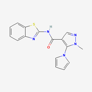 N-[(2E)-1,3-benzothiazol-2(3H)-ylidene]-1-methyl-5-(1H-pyrrol-1-yl)-1H-pyrazole-4-carboxamide