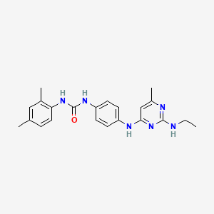 3-(2,4-DIMETHYLPHENYL)-1-(4-{[2-(ETHYLAMINO)-6-METHYLPYRIMIDIN-4-YL]AMINO}PHENYL)UREA