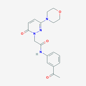 N-(3-acetylphenyl)-2-[3-(morpholin-4-yl)-6-oxopyridazin-1(6H)-yl]acetamide