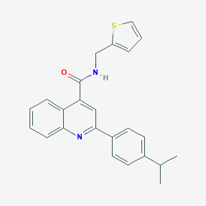 2-(4-isopropylphenyl)-N-(2-thienylmethyl)-4-quinolinecarboxamide