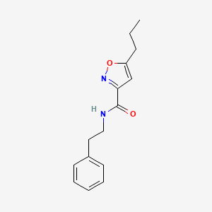 N-(2-phenylethyl)-5-propyl-3-isoxazolecarboxamide