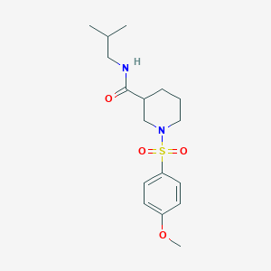 N-isobutyl-1-[(4-methoxyphenyl)sulfonyl]-3-piperidinecarboxamide