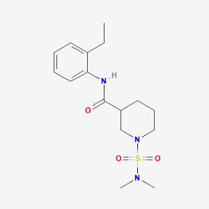 molecular formula C16H25N3O3S B4523844 1-[(dimethylamino)sulfonyl]-N-(2-ethylphenyl)-3-piperidinecarboxamide 