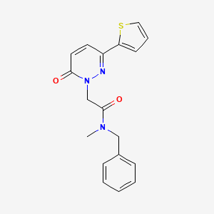 N-benzyl-N-methyl-2-(6-oxo-3-(thiophen-2-yl)pyridazin-1(6H)-yl)acetamide