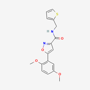 5-(2,5-dimethoxyphenyl)-N-(2-thienylmethyl)-3-isoxazolecarboxamide