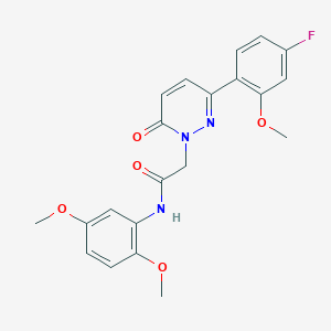 N-(2,5-dimethoxyphenyl)-2-[3-(4-fluoro-2-methoxyphenyl)-6-oxopyridazin-1(6H)-yl]acetamide