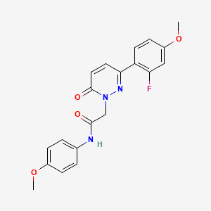 2-[3-(2-fluoro-4-methoxyphenyl)-6-oxopyridazin-1(6H)-yl]-N-(4-methoxyphenyl)acetamide