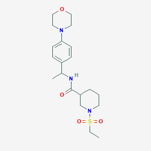 1-(ethylsulfonyl)-N-{1-[4-(4-morpholinyl)phenyl]ethyl}-3-piperidinecarboxamide