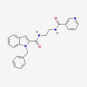 1-benzyl-N-{2-[(pyridin-3-ylcarbonyl)amino]ethyl}-1H-indole-2-carboxamide