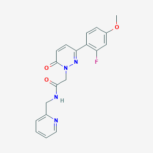 2-[3-(2-fluoro-4-methoxyphenyl)-6-oxo-1(6H)-pyridazinyl]-N~1~-(2-pyridylmethyl)acetamide