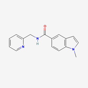 molecular formula C16H15N3O B4523964 1-methyl-N-(pyridin-2-ylmethyl)-1H-indole-5-carboxamide 