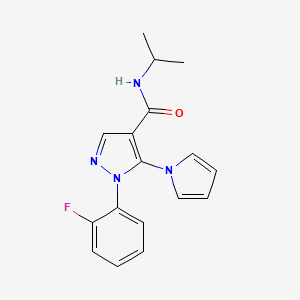 1-(2-fluorophenyl)-N-isopropyl-5-(1H-pyrrol-1-yl)-1H-pyrazole-4-carboxamide