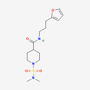 1-[(dimethylamino)sulfonyl]-N-[3-(2-furyl)propyl]-4-piperidinecarboxamide