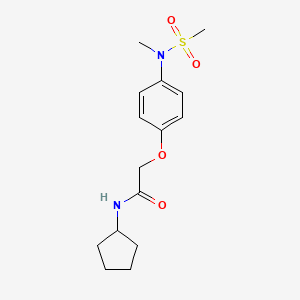 N-cyclopentyl-2-{4-[methyl(methylsulfonyl)amino]phenoxy}acetamide