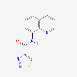 N-(quinolin-8-yl)-1,2,3-thiadiazole-4-carboxamide