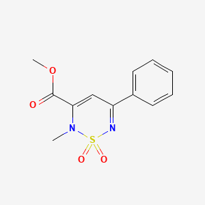 methyl 2-methyl-5-phenyl-2H-1,2,6-thiadiazine-3-carboxylate 1,1-dioxide