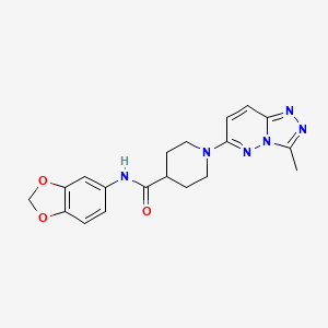 N-(1,3-benzodioxol-5-yl)-1-(3-methyl[1,2,4]triazolo[4,3-b]pyridazin-6-yl)piperidine-4-carboxamide